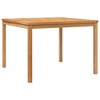 vidaXL Patio Dining Table 43.3 inches x43.3 inches x30.3 inches  Solid Teak Wood - 2 of 4