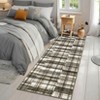 Modern Large Striped Geometric Machine Washable Area Rug Stain Resistant Throw Carpet Non Slip Low Pile Mat - 3 of 4