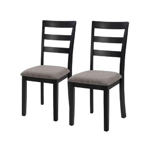 NicBex Farmhouse Dining Chairs Set of 2,Wood Kitchen Chairs with High Ladder Back,Non-Slip Foot Pads,Armless Chair for Kitchen,Office,Living Room - 1 of 4
