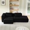 Dolonm 107.5" L-Shape Modular Compressed Couch,Cloud Sectional Sofa with Chaise Lounge,No assembly required,for Living Room,Apartment - 3 of 4