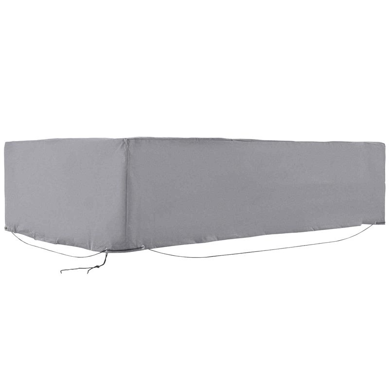 Outsunny Patio Sectional Furniture Sofa Cover, Waterproof Lightweight Polyster, 97"L x 65"W x 26"H, 5 of 10