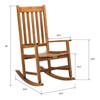 Karl Home | Solid Wood Outdoor Rocking Chair - 2 of 4
