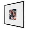 Americanflat 20x20 Wedding Signature Picture Frame with Polished Plexiglass - Use as 8x10 Frame with Mat or 20x20 Frame Without Mat - Black - image 4 of 4