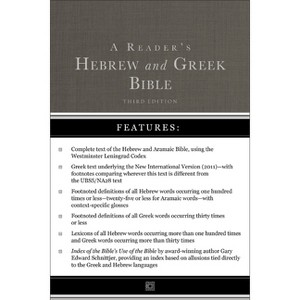 A Reader's Hebrew and Greek Bible - 3rd Edition by  A Philip Brown II & Bryan W Smith & Richard J Goodrich & Albert L Lukaszewski (Hardcover) - 1 of 1
