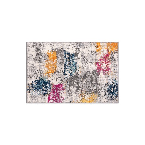 Luxe Weavers Modern Abstract Circle Multi 2x3 Area Rug : Target