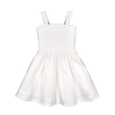 white summer dress for toddler girl