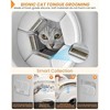 PawSwing Pro Self-Grooming Cat House with 360° Skin-Friendly Brush, Treat Dispenser & Smart Feeder - 3 of 4