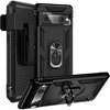 SAHARA - Raider Series Kickstand with Belt Clip Case for Google Pixel 7 Pro - Black - 3 of 4