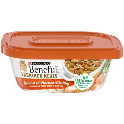 Purina Beneful Prepared Meals Simmered Recipes Wet Dog Food - 10oz