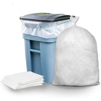 Plasticplace 4-6 Gallon Drawstring Trash Bags, White (200 Count) : Target