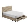 Henley Linen Tufted Upholstered Platform Bed with Storage Drawers - Eco Dream - 3 of 4
