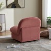 Lyngins Modern 360° Curved Swivel Accent Chair, Velvet Kids Accent Chair, Comfy Pumpkin-Shaped Swivel Chair for Living Room, Bedroom, or Office - 2 of 4