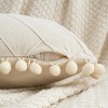 REGALWOVEN Geometry Velvet Couch Throw Pillow Covers with Pom-poms for Farmhouse Home Decor 1 Pc - 3 of 4