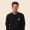 Dalix Ghost Embroidered Crewneck Long Sleeve Sweatshirt Fleece Men - 3 of 4