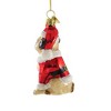 Kurt S. Adler 3.5 Inch Dog In Santa Suit Christmas Best Friend Tree Ornaments - 2 of 3