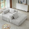 Dolonm 107.5" L-Shape Modular Compressed Couch,Cloud Sectional Sofa with Chaise Lounge,No assembly required,for Living Room,Apartment - 4 of 4