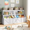 Kids Bookshelf & Toy Organizer - 2-Tier Storage Cabinet with Shelves for Playroom, Bedroom, Classroom - 4 of 4