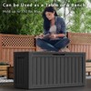 Sersper 80 Gallon Resin Outdoor Storage Box with Handles, Black - For Patio Furniture Cushions, Pool Toys, Garden Tools (4 Pack) - 2 of 4