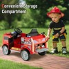 Costway Kids Ride on Police Car 12V Battery Powered Electric Vehicle with 3 Speeds - 4 of 4
