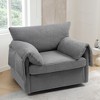 CAVINAS Modern Swivel Accent Chair Oversized Armchair Comfy Chair Single Sofa Chair Lounge Chair - 2 of 4