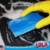 Lola Products Natural Cellulose Scrub Sponges, All Purpose Scrubber Sponge, Made of Cellulose, Sustainable, Dishwasher Safe, Non-Stick, 2 Pack - 2 of 4