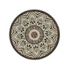 XIYUYEU French Country Patio End Table with Vibrant Tile Top, Outdoor SideTables with Scrolling Floral Patterns and Curved Frame -Multicolored - 4 of 4