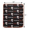 NHL Philadelphia Flyers Repeat Logo Wordmark Ultra Soft Blanket - 3 of 3