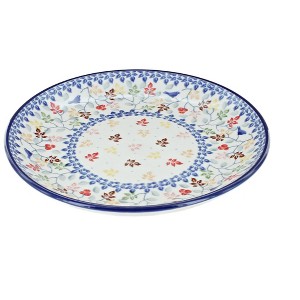 Blue Rose Polish Pottery Ceramika Artystyczna Dessert Plate - 1 of 2