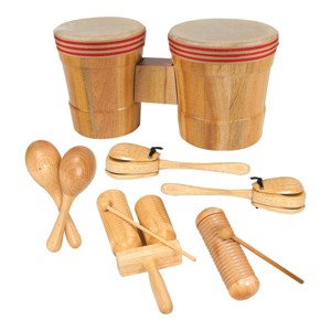 Westco Jr. Latin American Wooden Rhythm Instruments Kit - Set of 6 - 1 of 4
