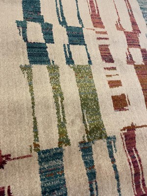 5'x7' Modern Irregular Checkered Rug Ivory/multi - Threshold™ : Target