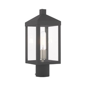 Livex Lighting Nyack 1 - Light Post Light in  Scandinavian Gray - 1 of 4