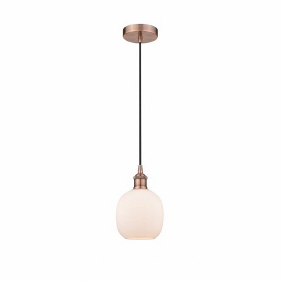 Belfast - 1 Light Cord Hung Mini Pendant In Industrial Style-9.75 Inches Tall and 6 Inches Wide