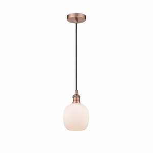 Belfast - 1 Light Cord Hung Mini Pendant In Industrial Style-9.75 Inches Tall and 6 Inches Wide - 1 of 1