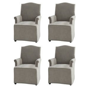 Arnold dining chair Set of 4 roll arms|ARTFUL LIVING DESIGN - 1 of 4
