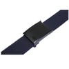 Unique Bargains Neutral Canvas No Holes Slide Buckle Adjustable Waist Belt 1 Pc - 2 of 4