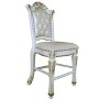 HomeRoots Set of Two 24" Pearl and White Faux Leather and Wood Counter Height Bar Chairs - 4 of 4