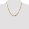Black Bow Jewelry 5.5mm, 10k Yellow Gold, Concave Figaro Chain Necklace - 2 of 4