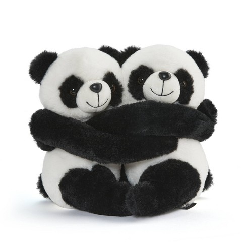 Fao Schwarz 9 Hugging Panda Bears 2pc Toy Plush : Target