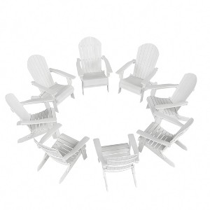 WestinTrends Tuscany HIPS Outdoor Patio Folding Adirondack Chair (Set of 8) - 1 of 4