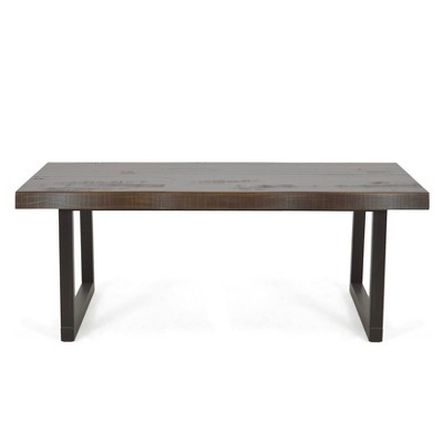 Jennings Live Edge Cocktail Table Cherry/Black - Steve Silver Co.