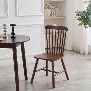 Sapphtopaz Modern Simple Dining Chairs Set of 4, High Back Windsor Kitchen Chairs with Wood Legs for Dining Room, Kitchen - 1 of 4