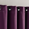 Alexander Color Block Light Filtering Window Curtain Panels Purple/Gray 52X84 Set - 2 of 4