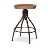 Worland Adjustable Barstools Brown/Black - Hillsdale Furniture: Metal Frame, Farmhouse Style, 250lb Capacity - 3 of 4