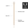 Viski Cocktail Picks, Set of 6 Stainless Steel - 2 of 4