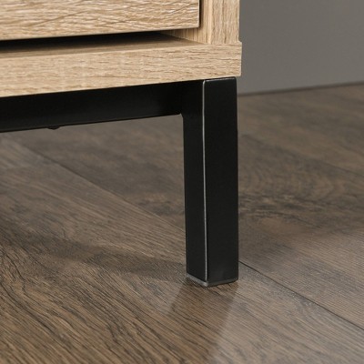 Charter Oak Industrial 4-Drawer Chest with Black Metal Base