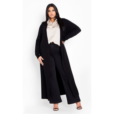 Women's Plus Size Goldie Cardigan - black | CITY CHIC