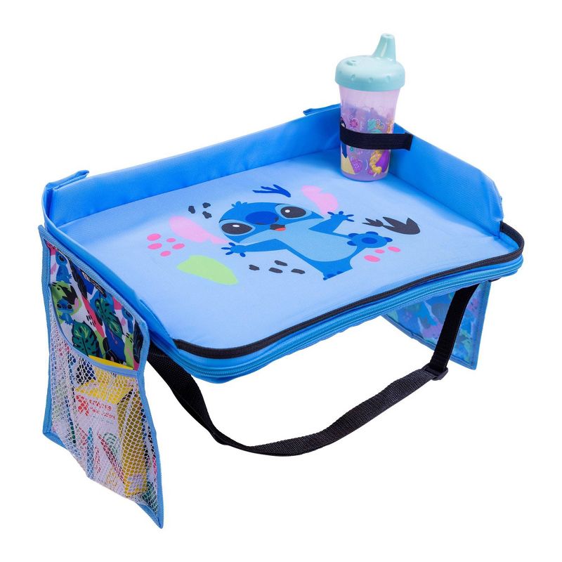 J.L. Childress Disney Baby 3-in-1 Travel Tray and Tablet Holder - Stitch, 1 of 9