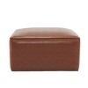 CAVINAS Modern Faux Leather Ottoman Bench, Upholstered Ottoman Foot Rest, Rectangular Bedroom End Bench, Work as End Table and Ottoman - 3 of 4