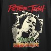 Peter Tosh Wanted Dead Or Alive Collage Art Crew Neck Short Sleeve Black Women's Crop Top - 2 of 2