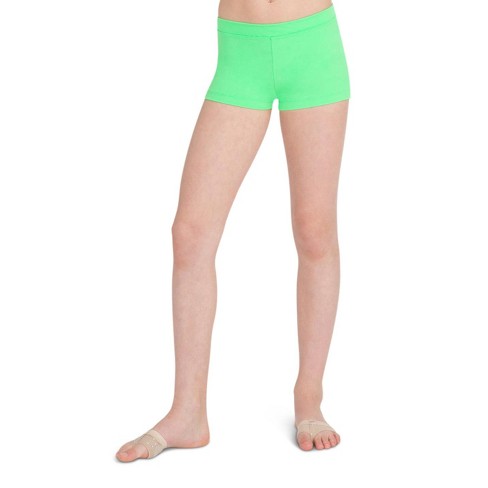 Capezio Limeade Team Basics Boys Cut Low Rise Short - Girls Medium : Target